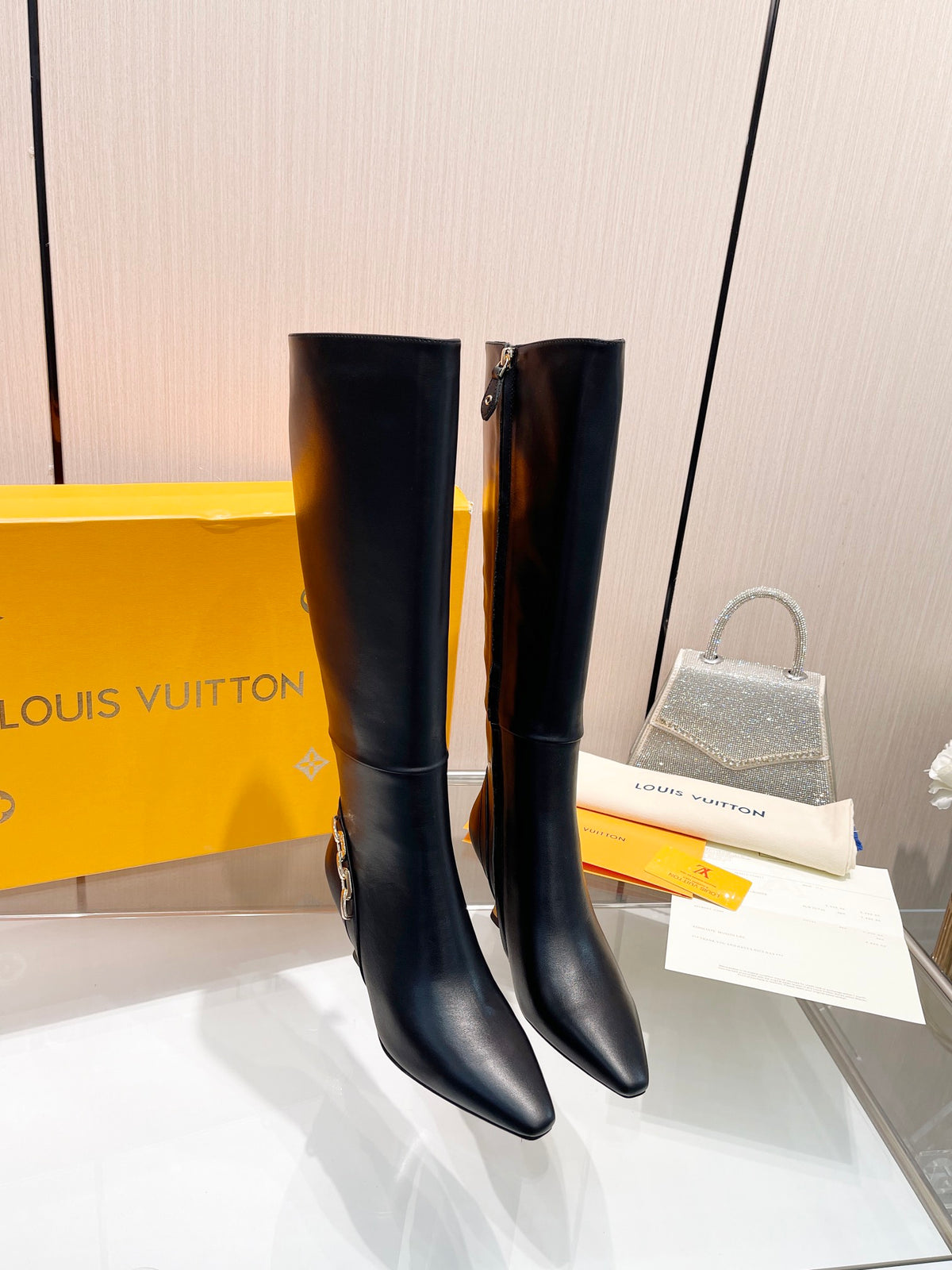 L new fashion 6.5cm leather boots 0724102307