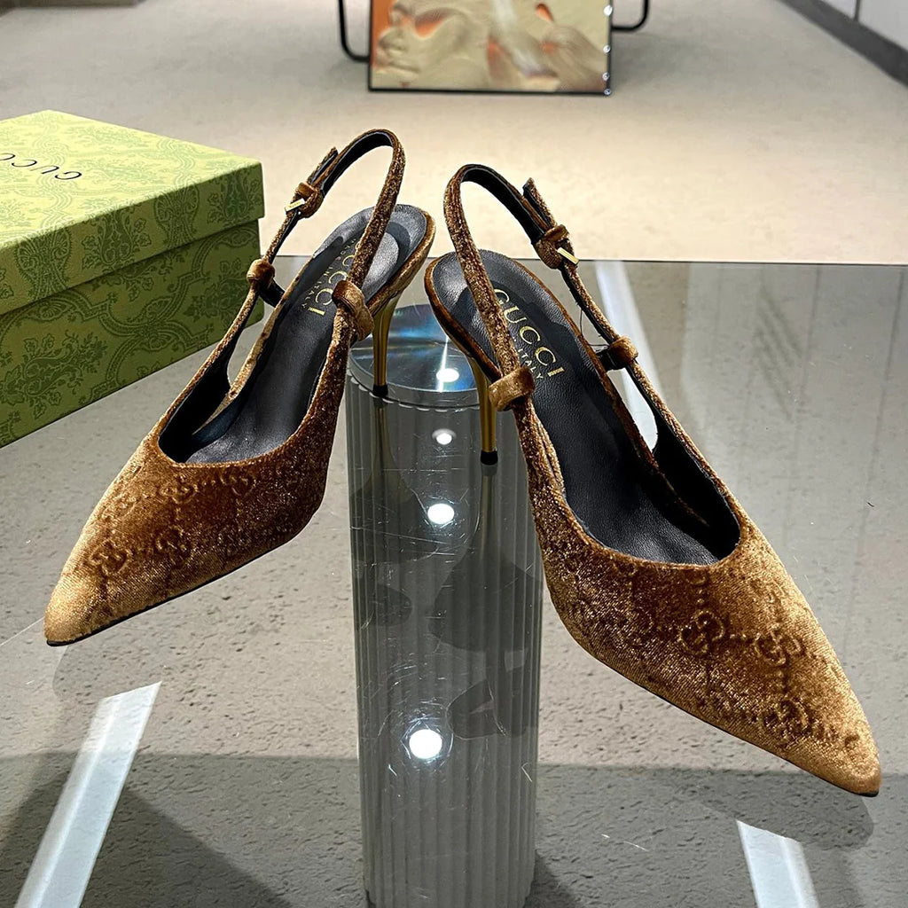 New Fashion Versatile Suede High Heel Sandals 1024031917
