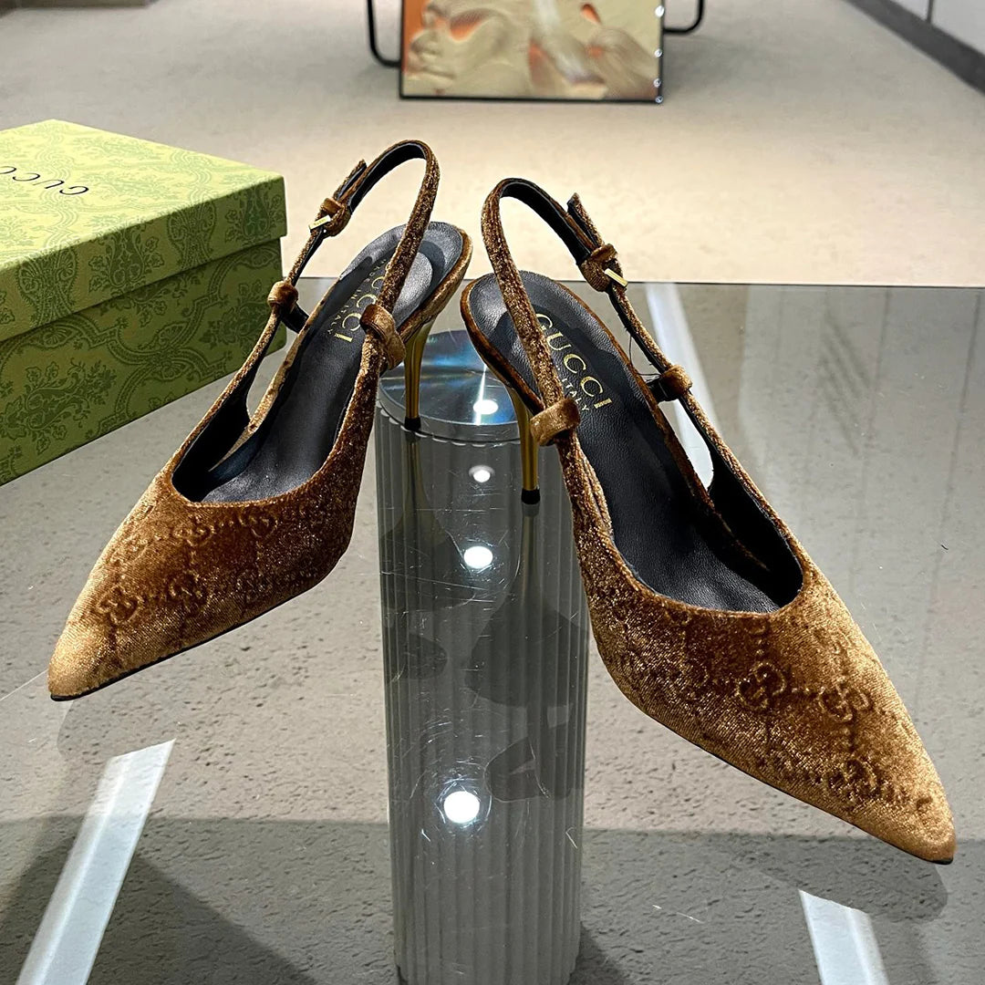 New Fashion Versatile Suede High Heel Sandals 1024031917