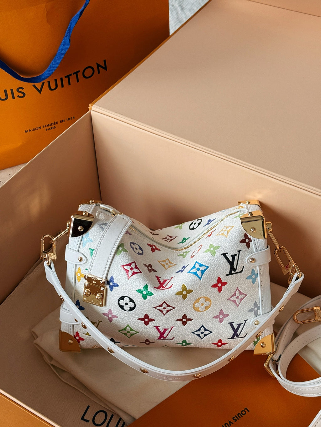 L fashion 3 color soft box bag 0725031909
