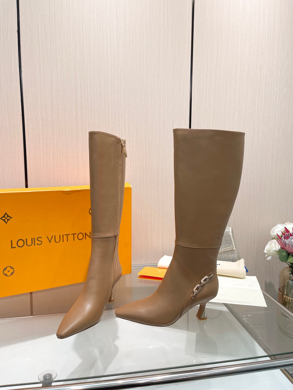 L new fashion 6.5cm leather boots 0724102307