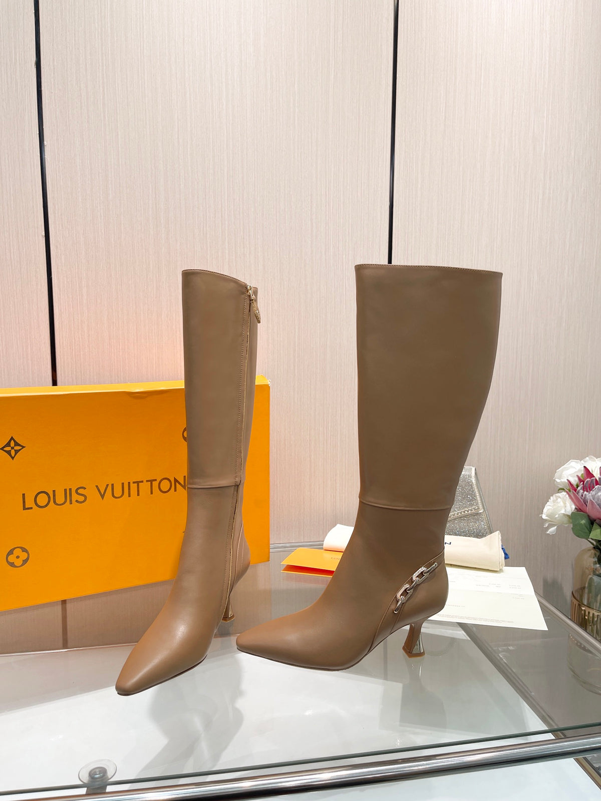 L new fashion 6.5cm leather boots 0724102307
