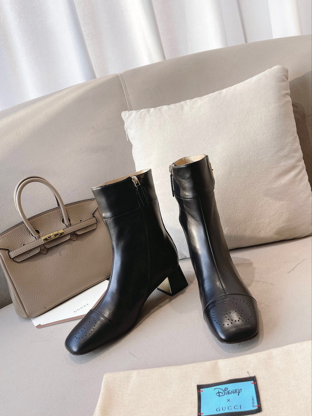 Fashion hollow  hollow carved print high heel boots 0724102314
