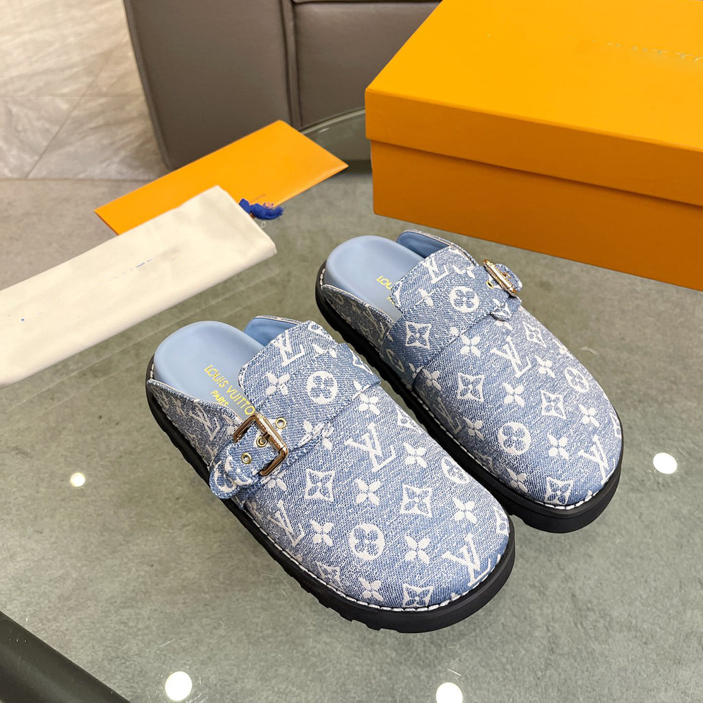 printed cotton slippers 03083