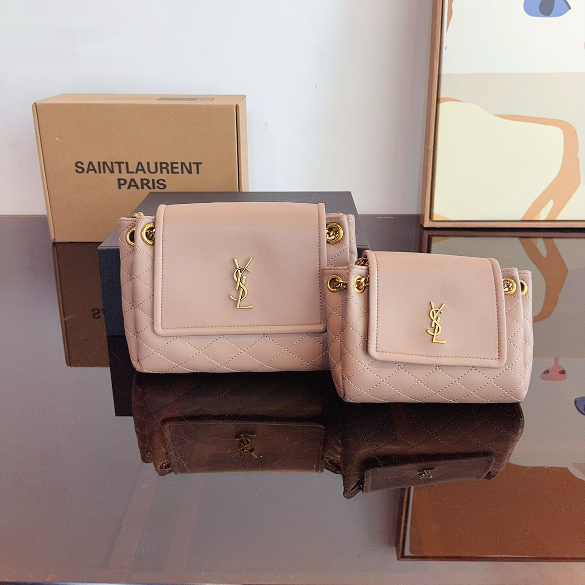 nolita Sheepskin material shoulder bag XC24092424