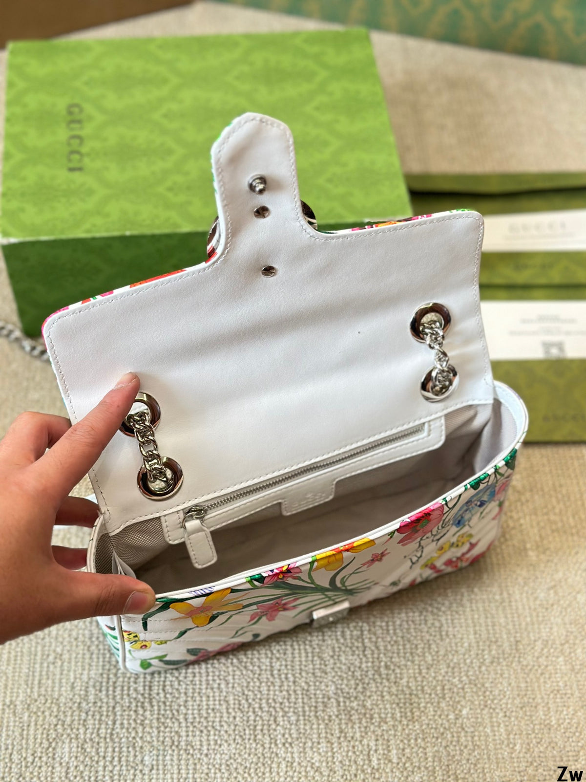 floral print shoulder bag 0724090402