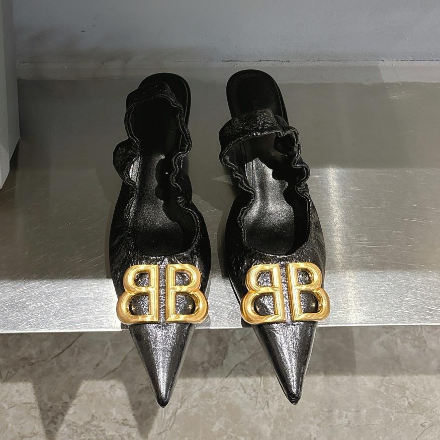 BB pointed toe sandals single shoes high heels 0725042808