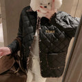 Classic Floral Print Reversible Cotton Coat for Women 1025102009