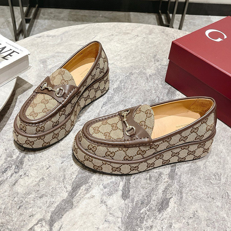 New thick-soled waterproof platform loafers 1024100803