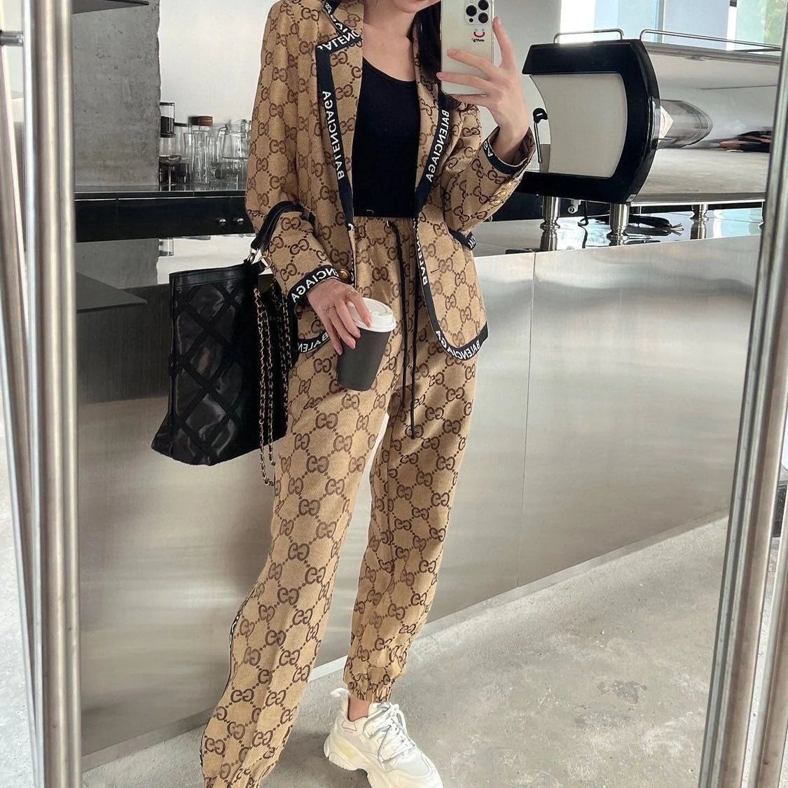 New Fashion Versatile Printed Suit Set 1024031301