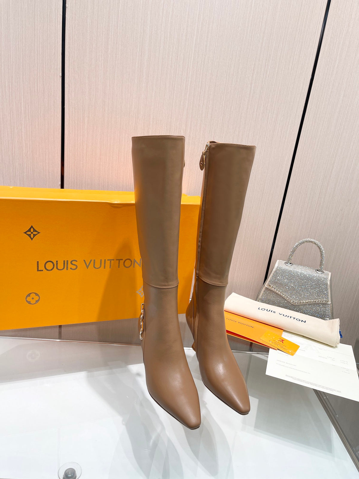 L new fashion 6.5cm leather boots 0724102307