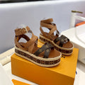 New fashion old flower thick bottom sandals 1025051402