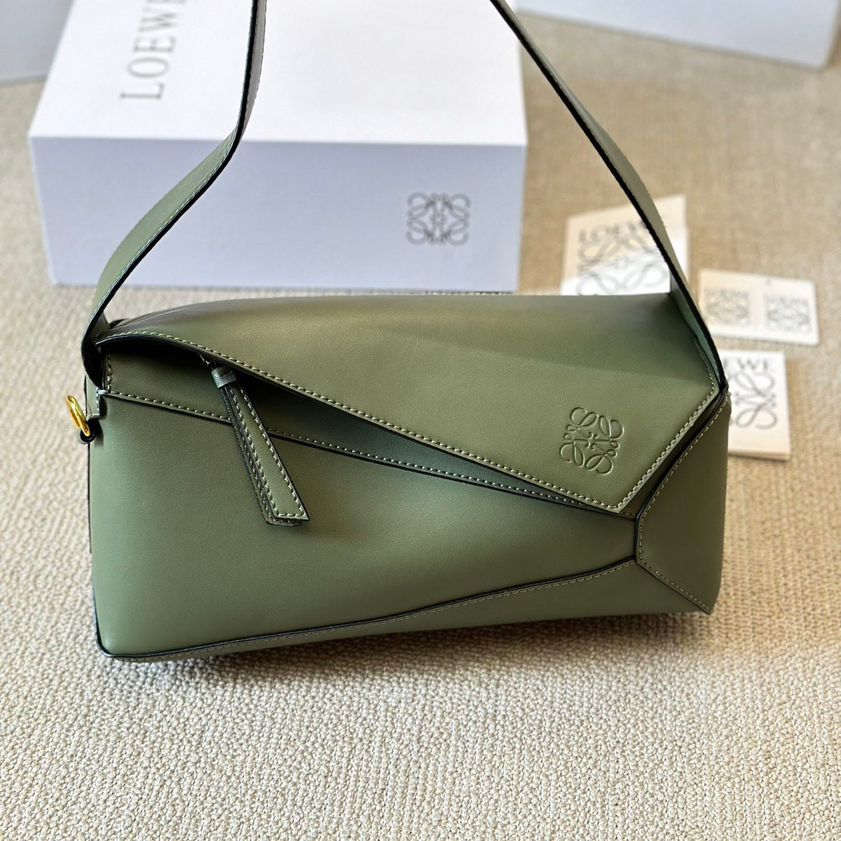 LOE 24 calfskin puzzlehobo shoulder bag XC24100902