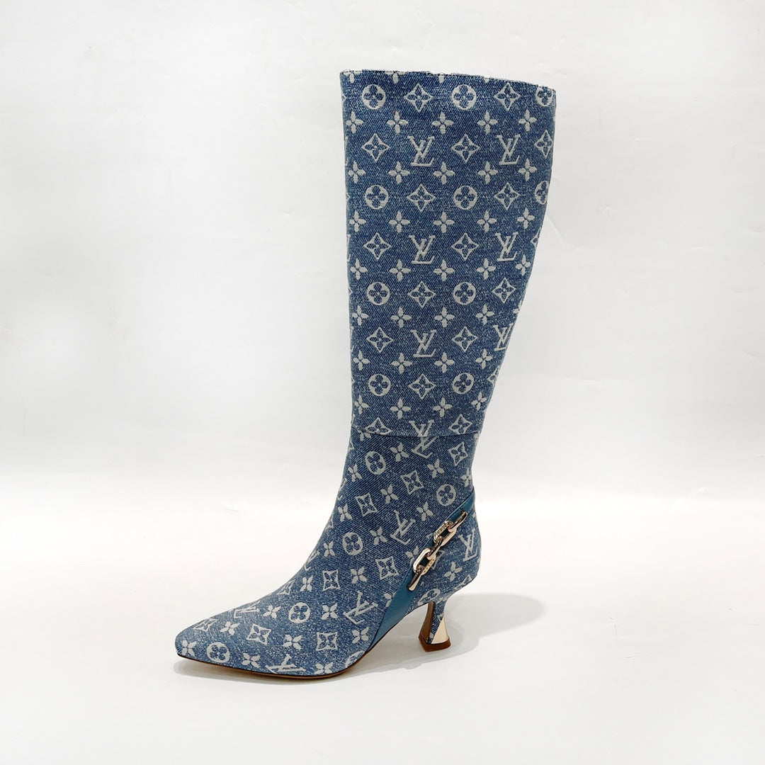 L new fashion printed leather boots 0724102308