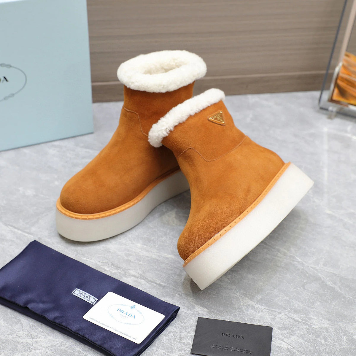 New versatile thick soled wool boots 1024110107
