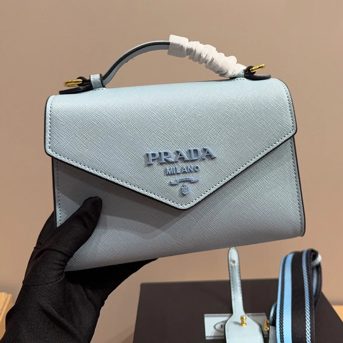 Colorblocked mono crossbody bag 1025070403