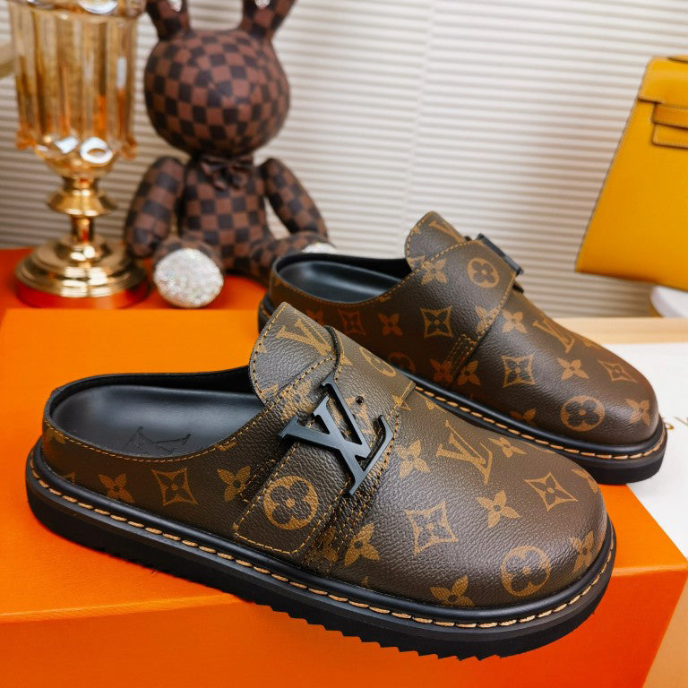 Printed Round Toe Slippers 03136