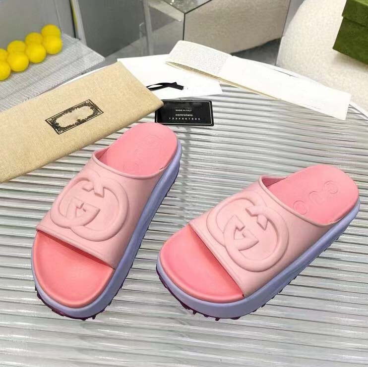 New letter outerwear thick sole sandal PD051903