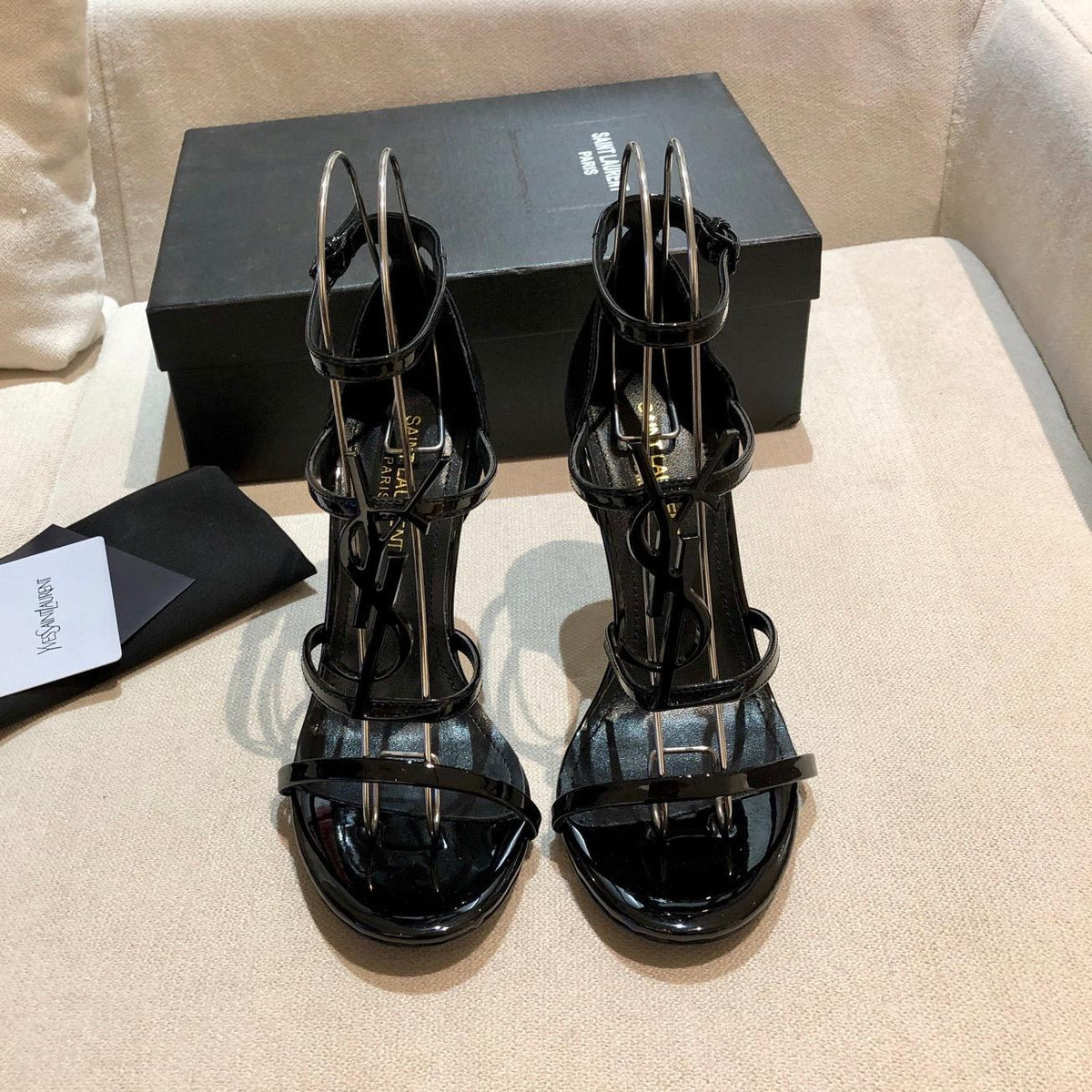 Summer New Genuine Leather Stiletto With Socialite Letter Buckle High-heeled ShoesPD05202412406