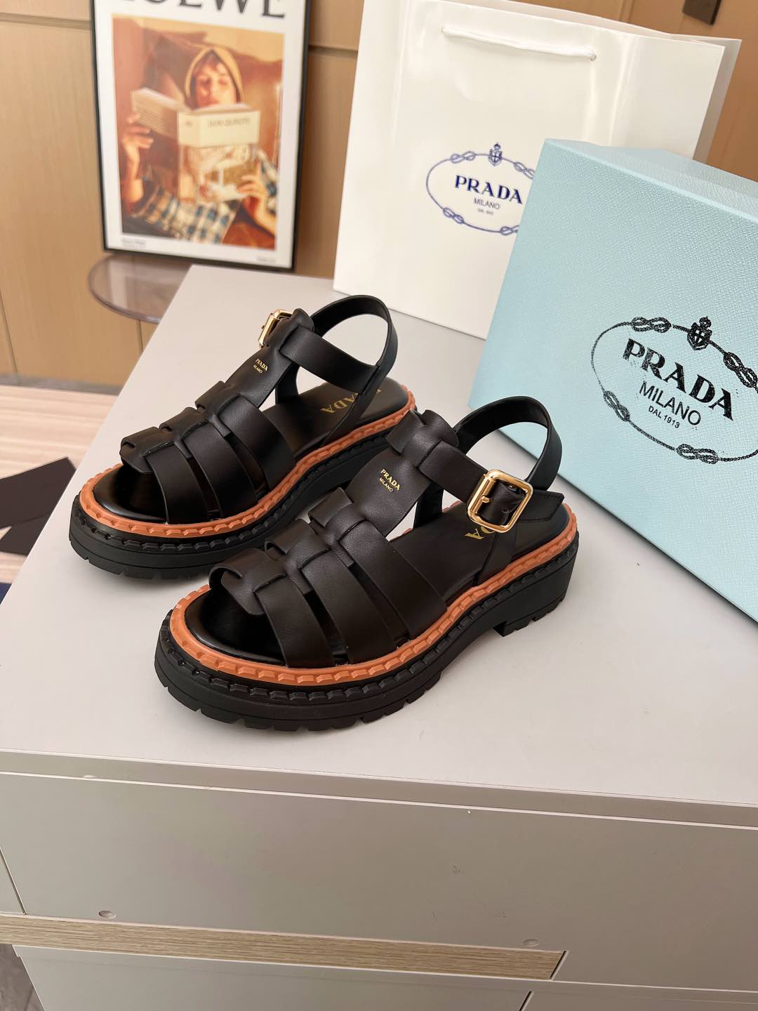 P fashionable new thick-soled sandals 0725061617