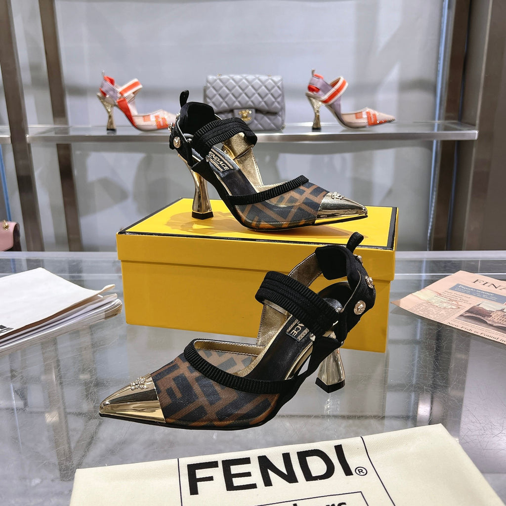 fashion printed pointed high heels 0725031801