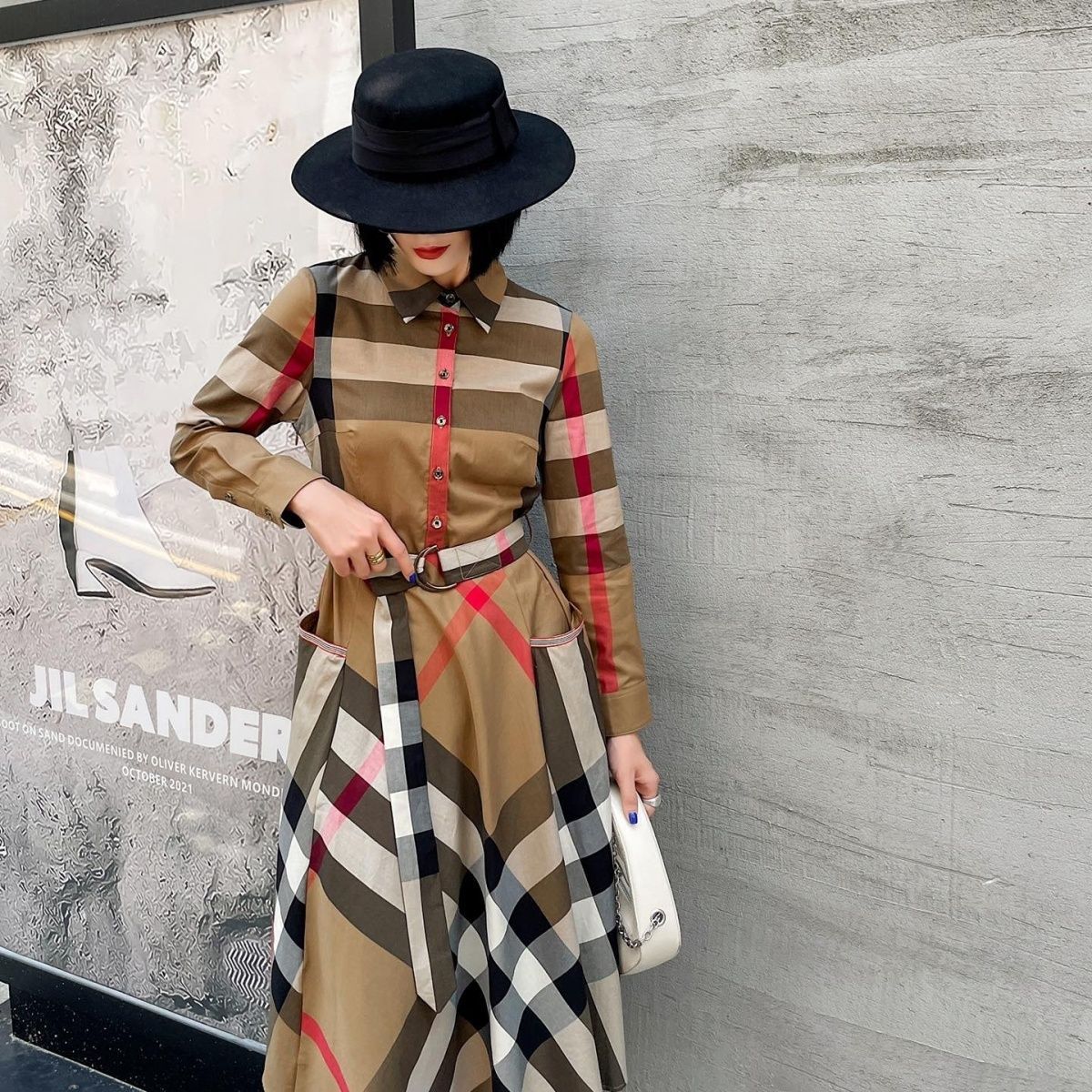 New shirt mid length dress 1024022610
