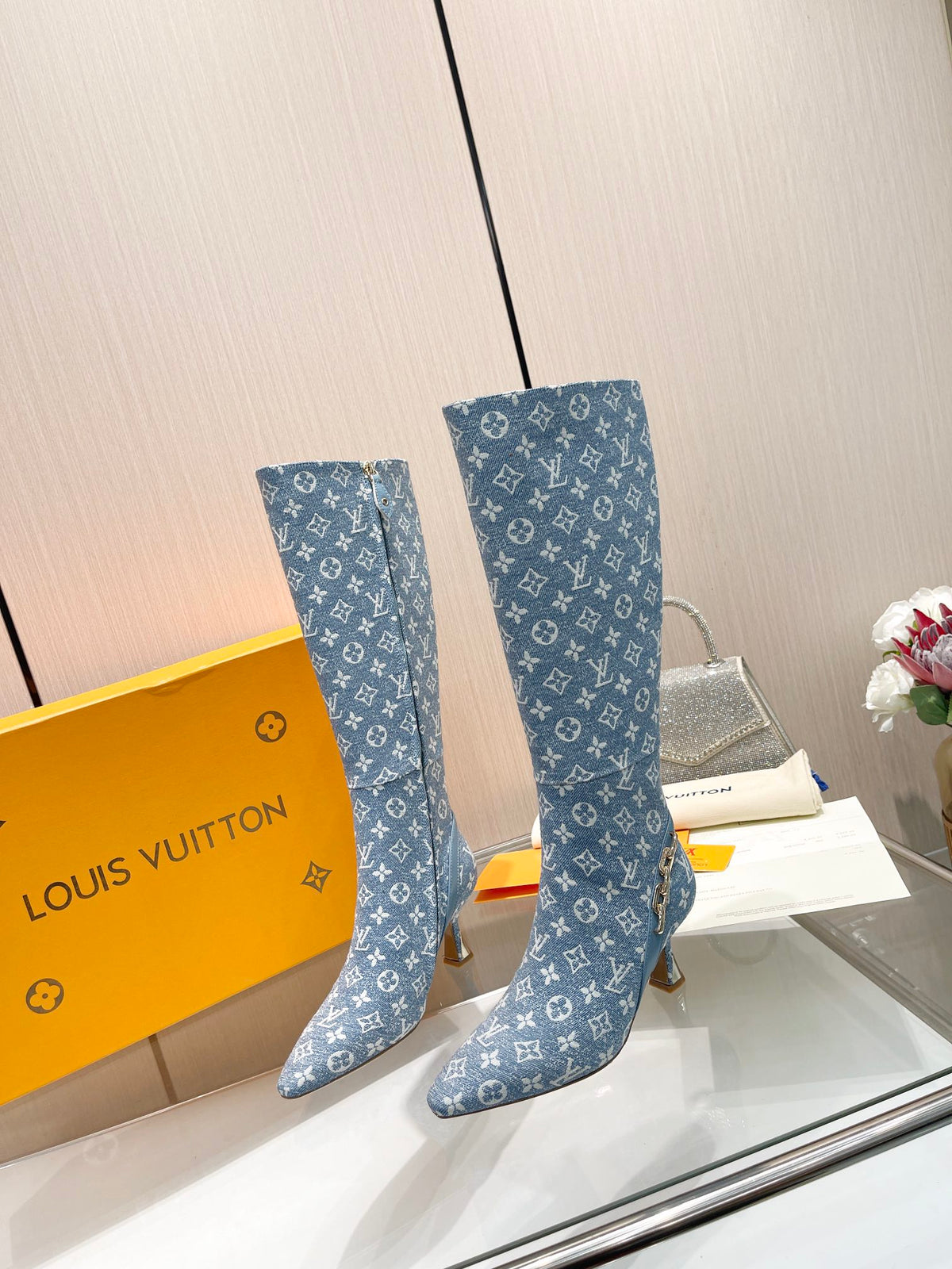 L new fashion printed leather boots 0724102308