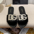 New Open Toe Flat Rhinestone Beach Slippers 1024070926