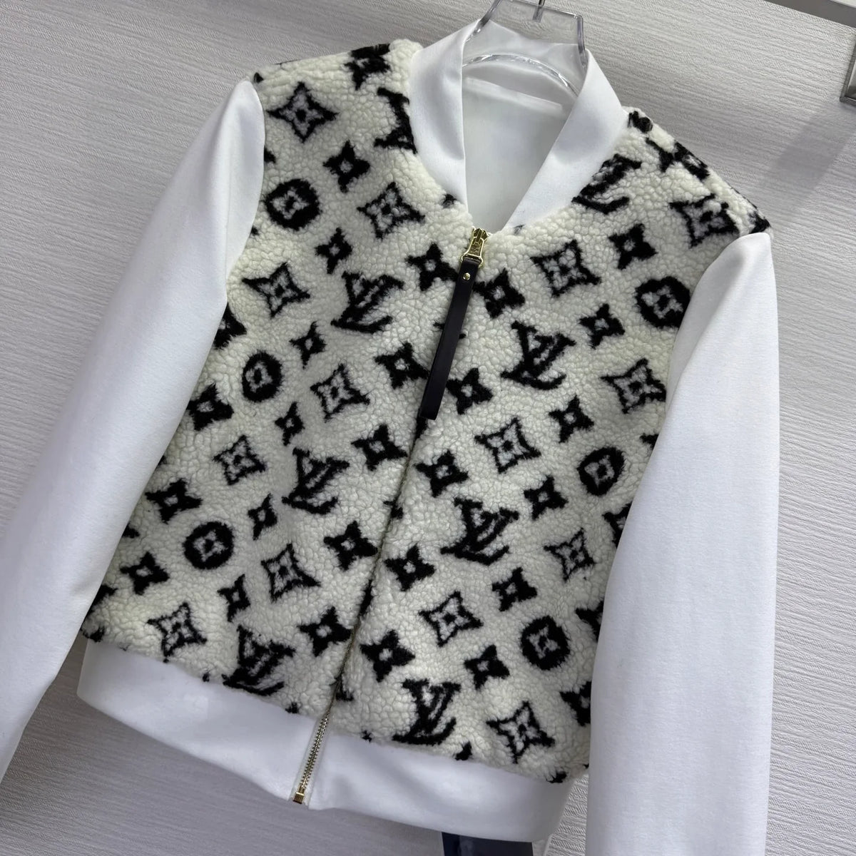 Women's Shearling Patchwork Top 1025101411