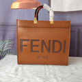 FF Fashion Brown Leather Tote Bag XC0723102602