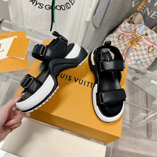3 Colors High Quality  Luxury Velcro Sandals 03067