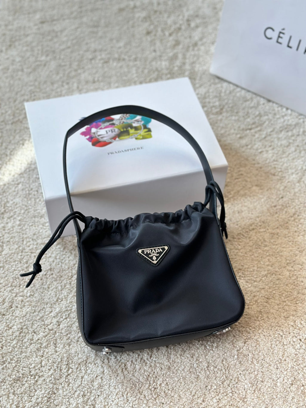 P Fashion Nylon Underarm Bag 0724071704