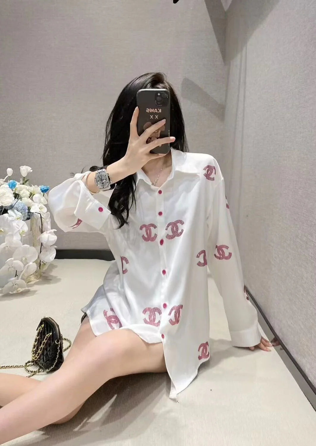 New Versatile Loose Long Sleeve Shirt 1024042910