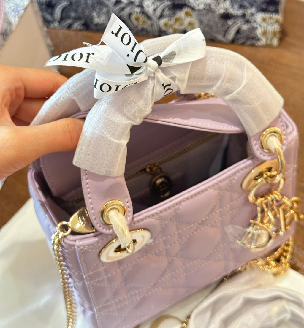 SiLer buckle romantic purple Lady Diana bag 1824061111