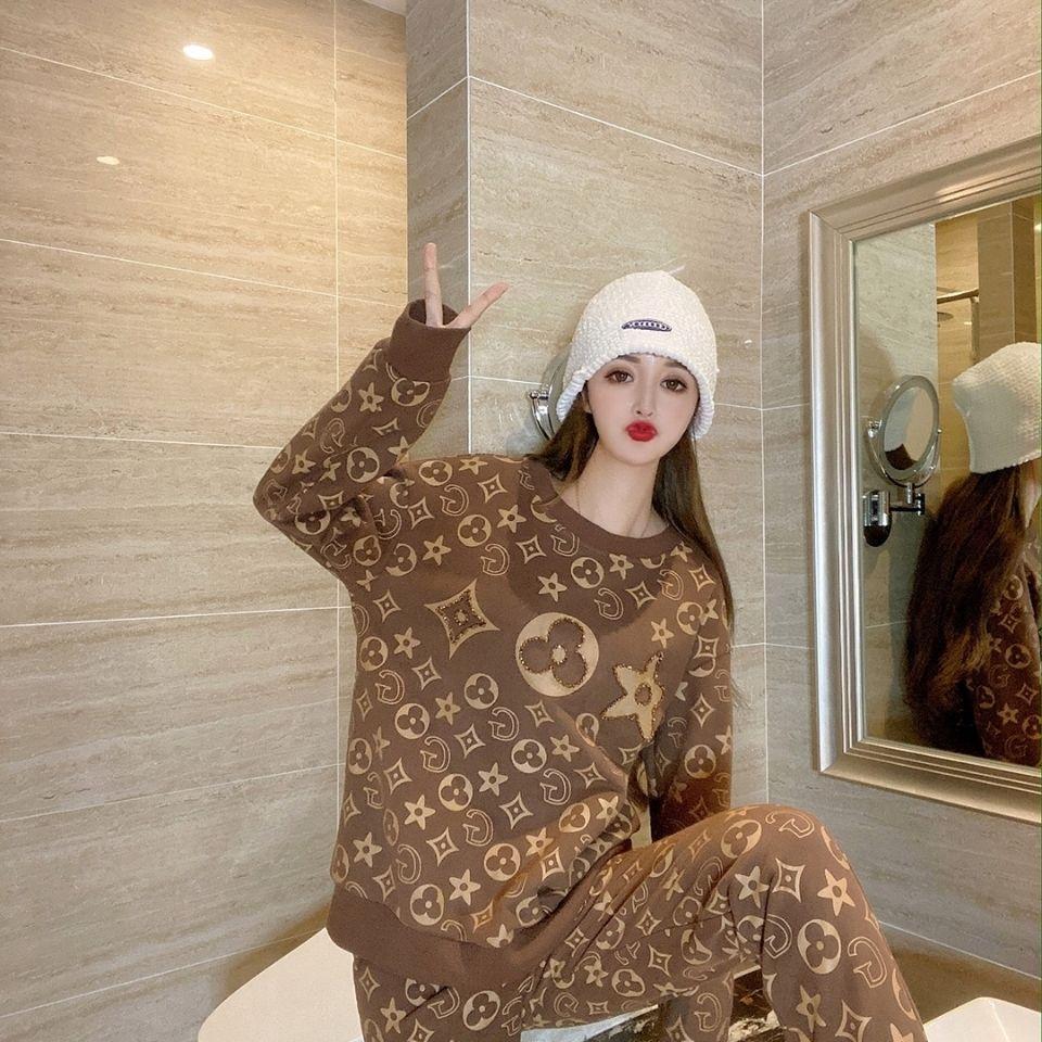 Fashionable Loose Knitted Sweater Two-piece Set 0823120801