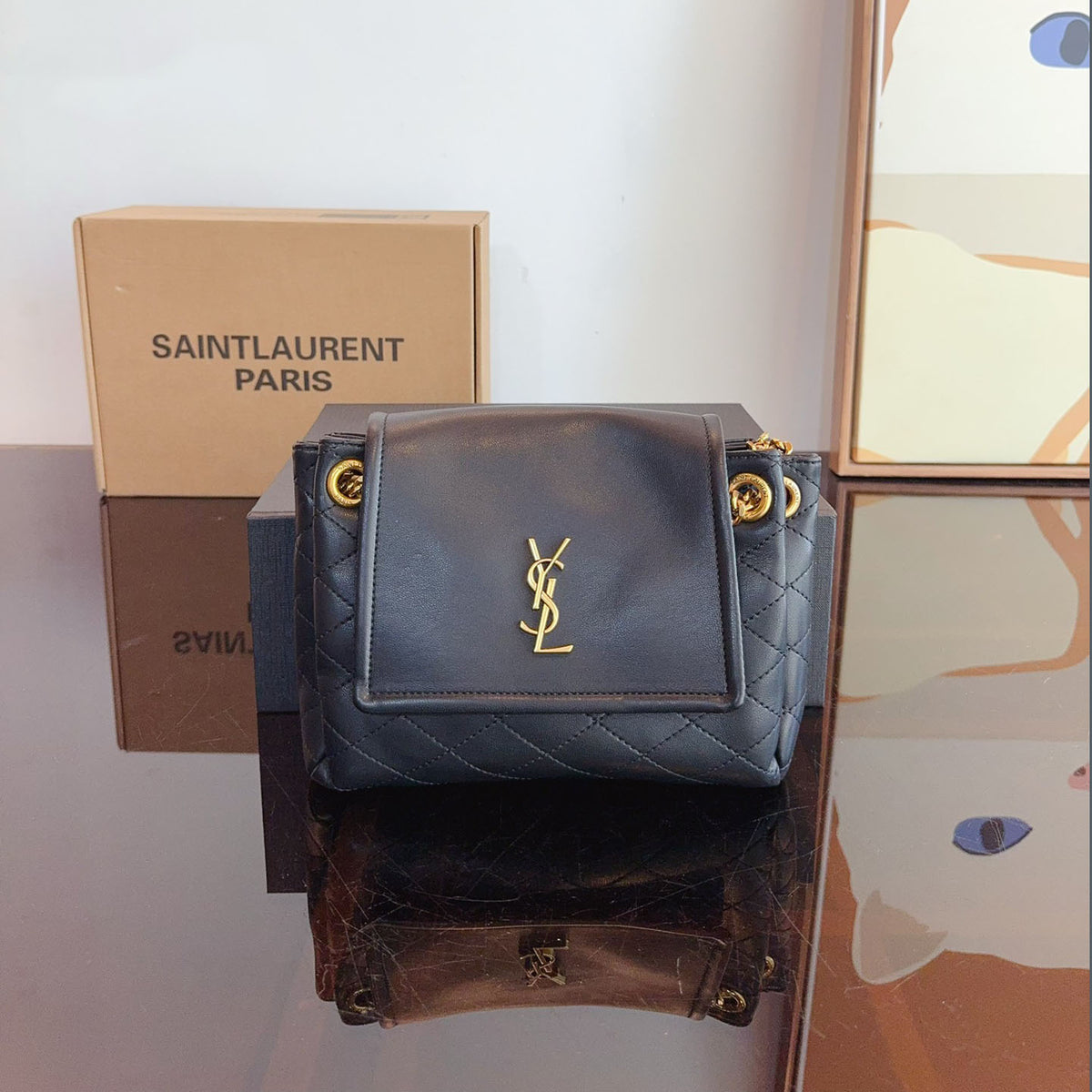 nolita Sheepskin material shoulder bag XC24092424