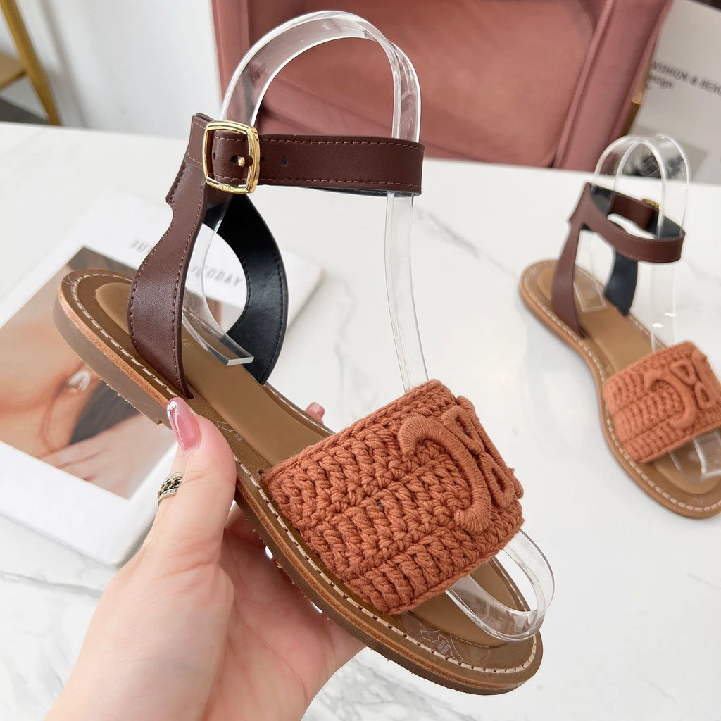 Classic Logo Woven Sandals 1025070208
