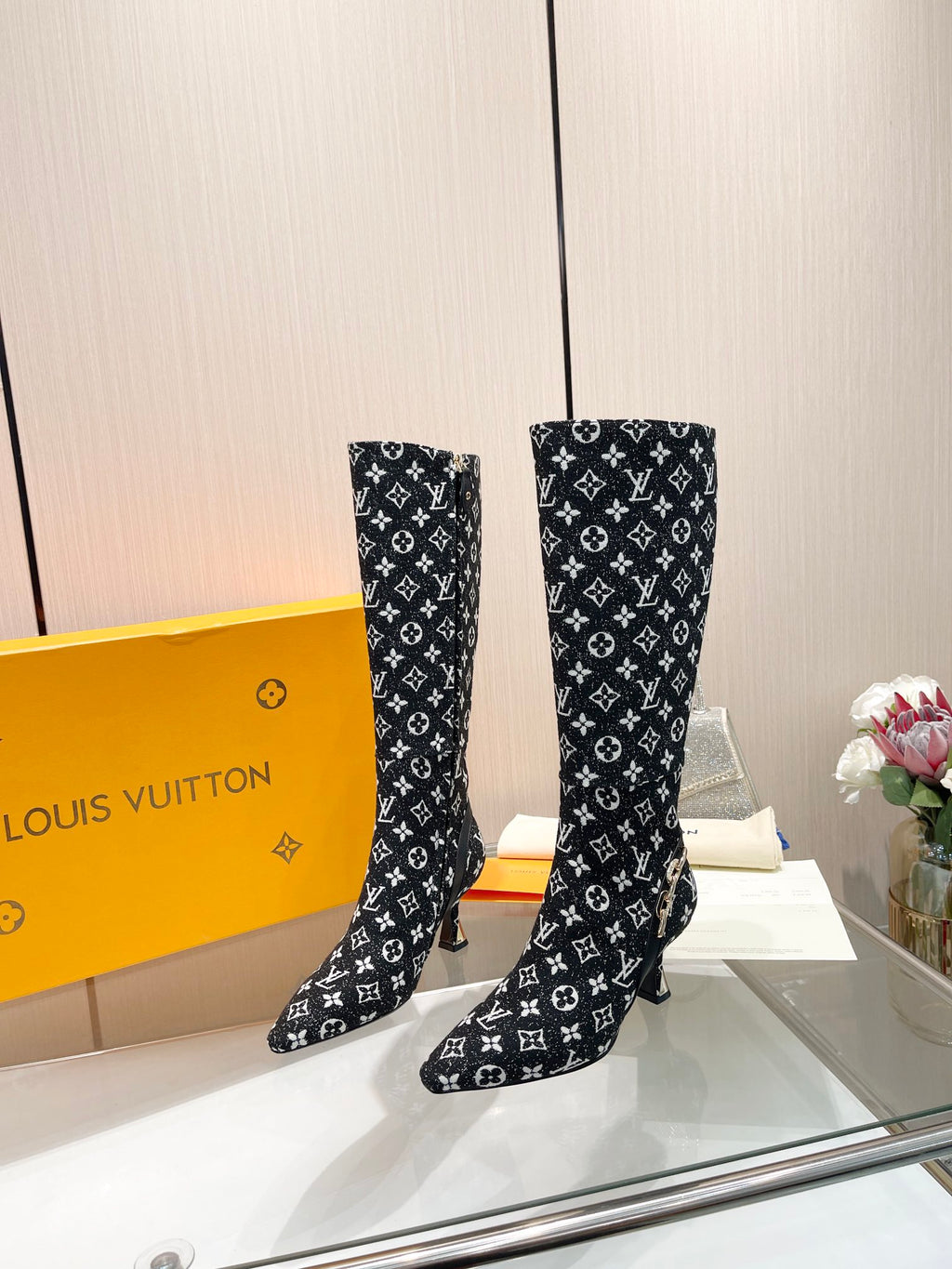 L new fashion printed leather boots 0724102308