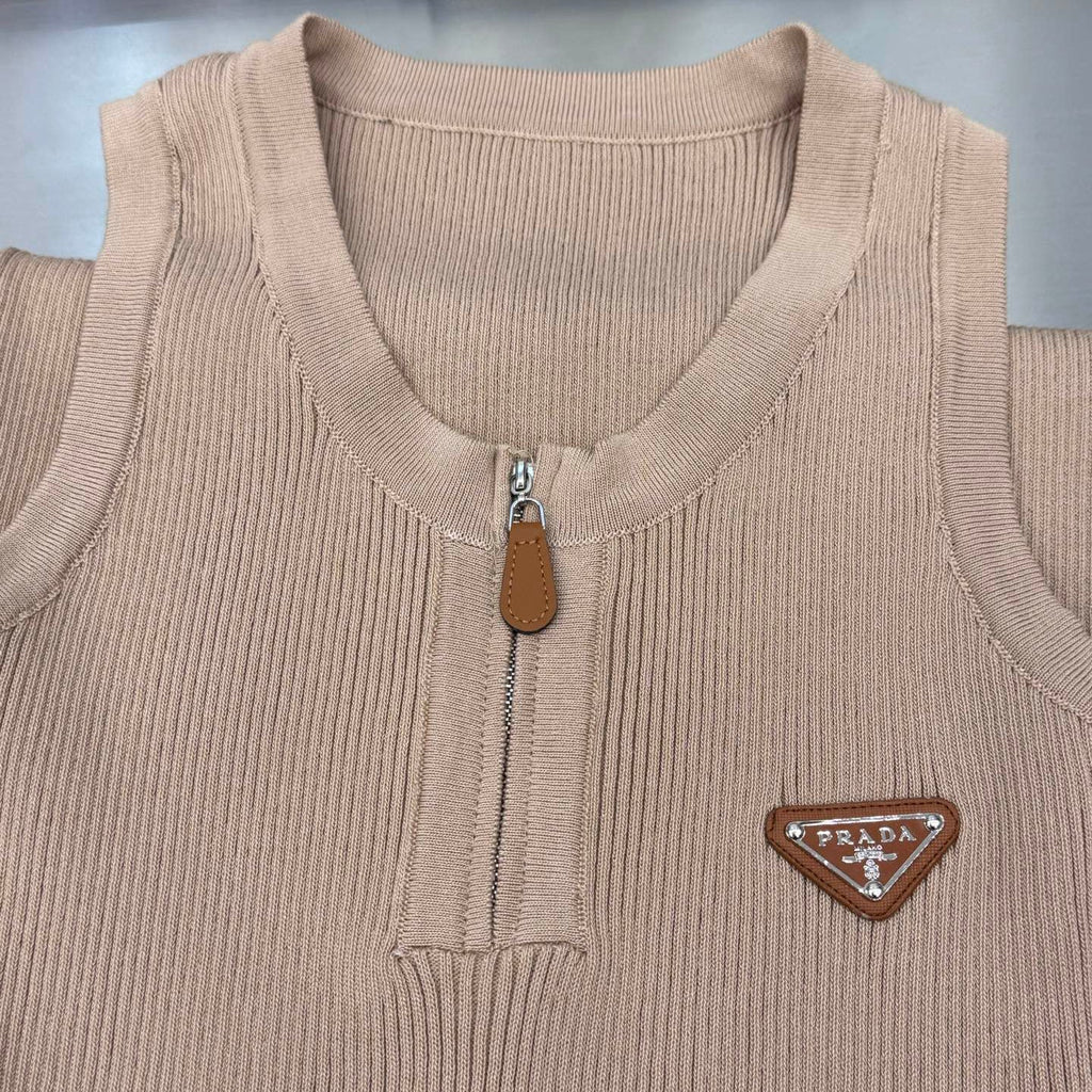 Fashionable Versatile Knitted Vest Dress 1025022811
