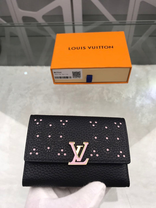 New Genuine Leather Black Wallet X091106