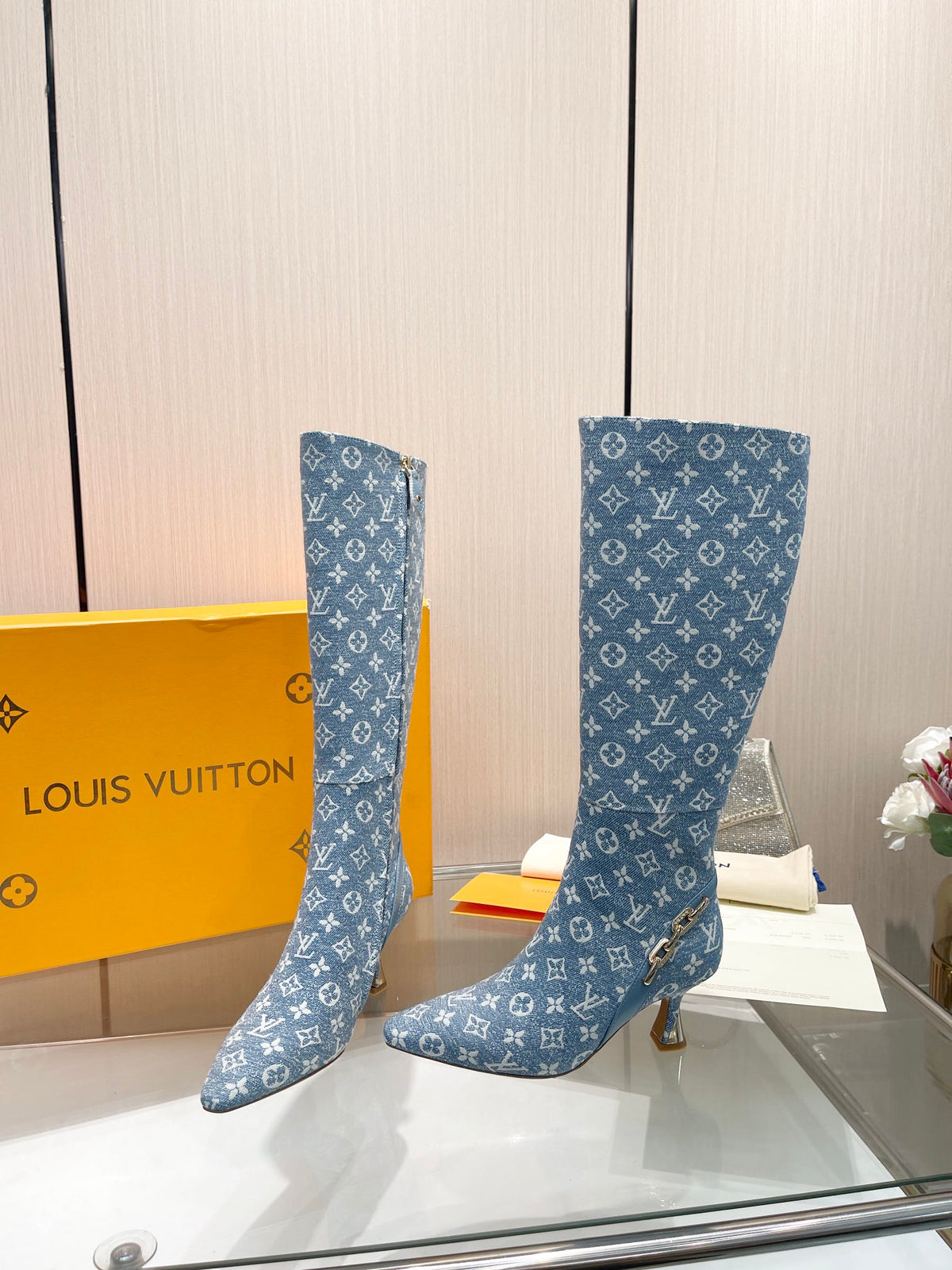 L new fashion printed leather boots 0724102308