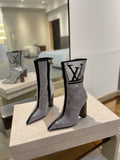 L fashion rhinestone high-heeled mid-calf boots 0724102305