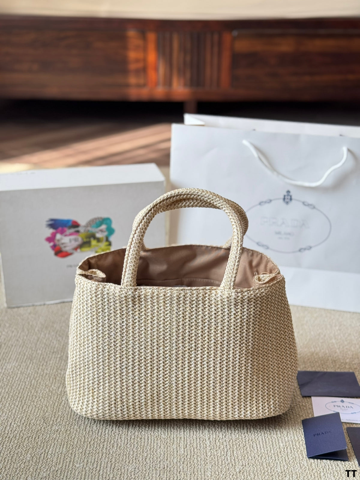P Fashion Canvas Sunshine Straw Bag 0725022812