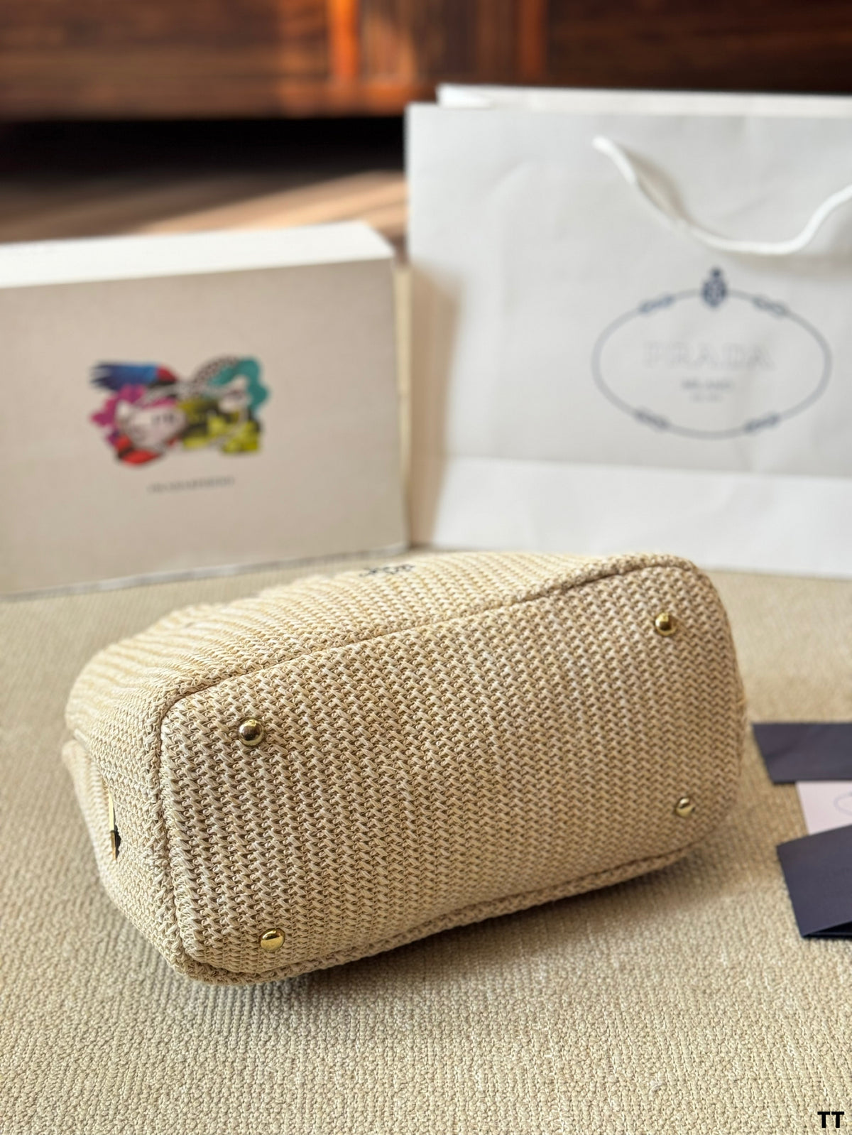 P Fashion Canvas Sunshine Straw Bag 0725022812
