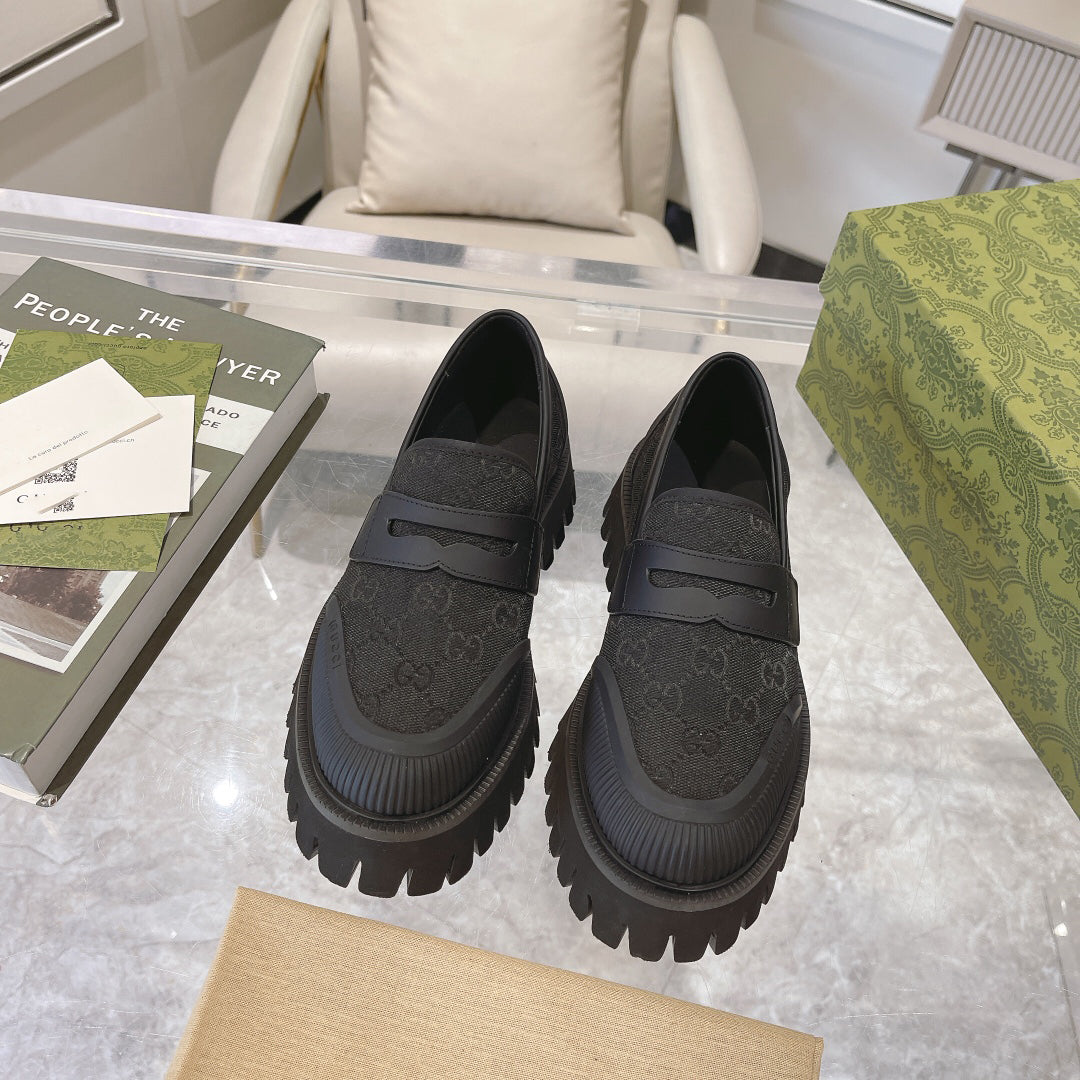 G fashionable rubber sole printed slip-on shoes XC0723110305