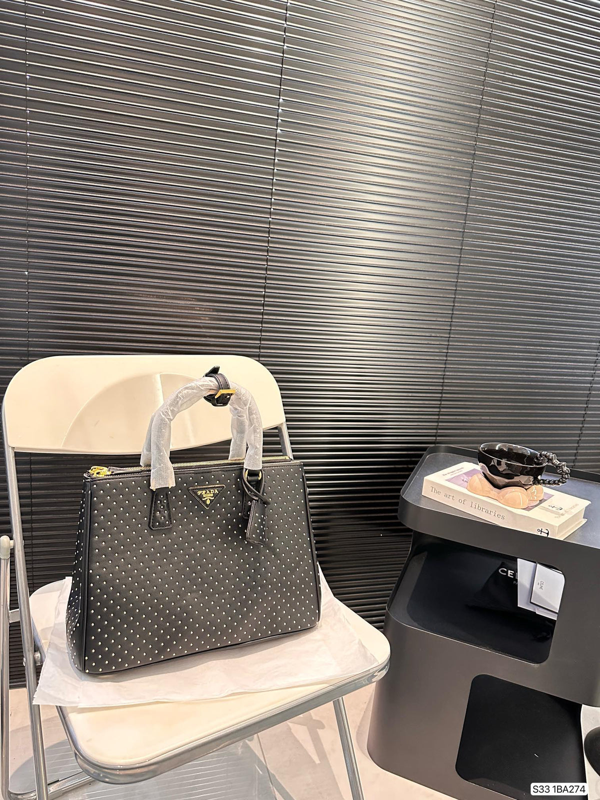 P stylish rivet killer tote bag 0724101412