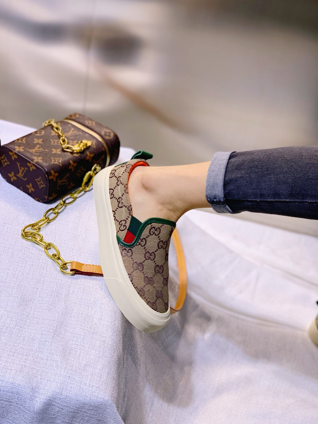 G24ss new fashion ladies printed loafers 0724073103