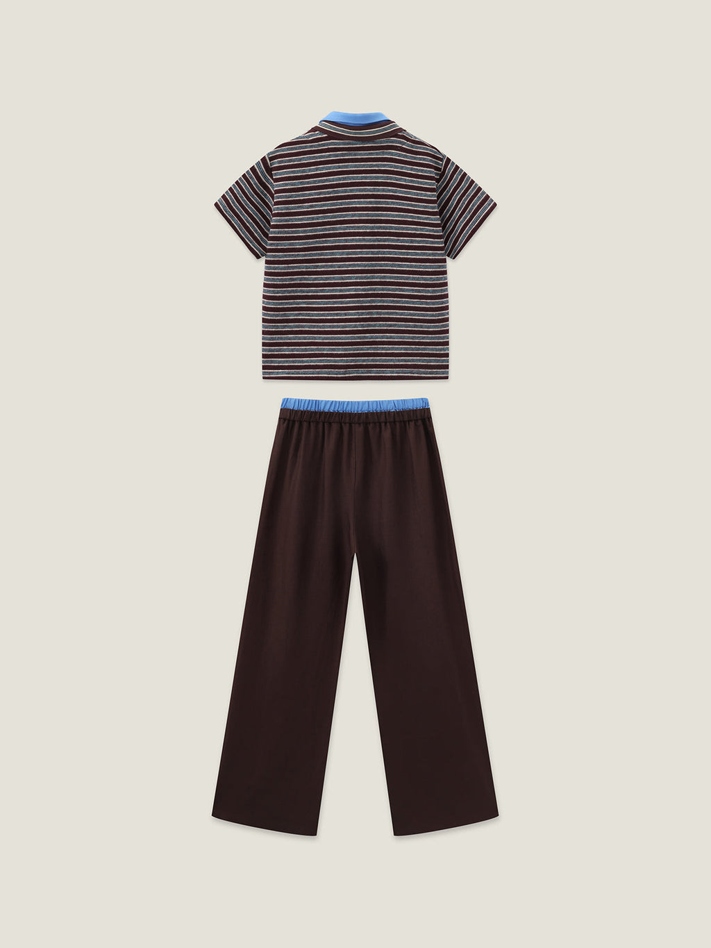 Kins Class Adults’ Striped Tee & Pants Set