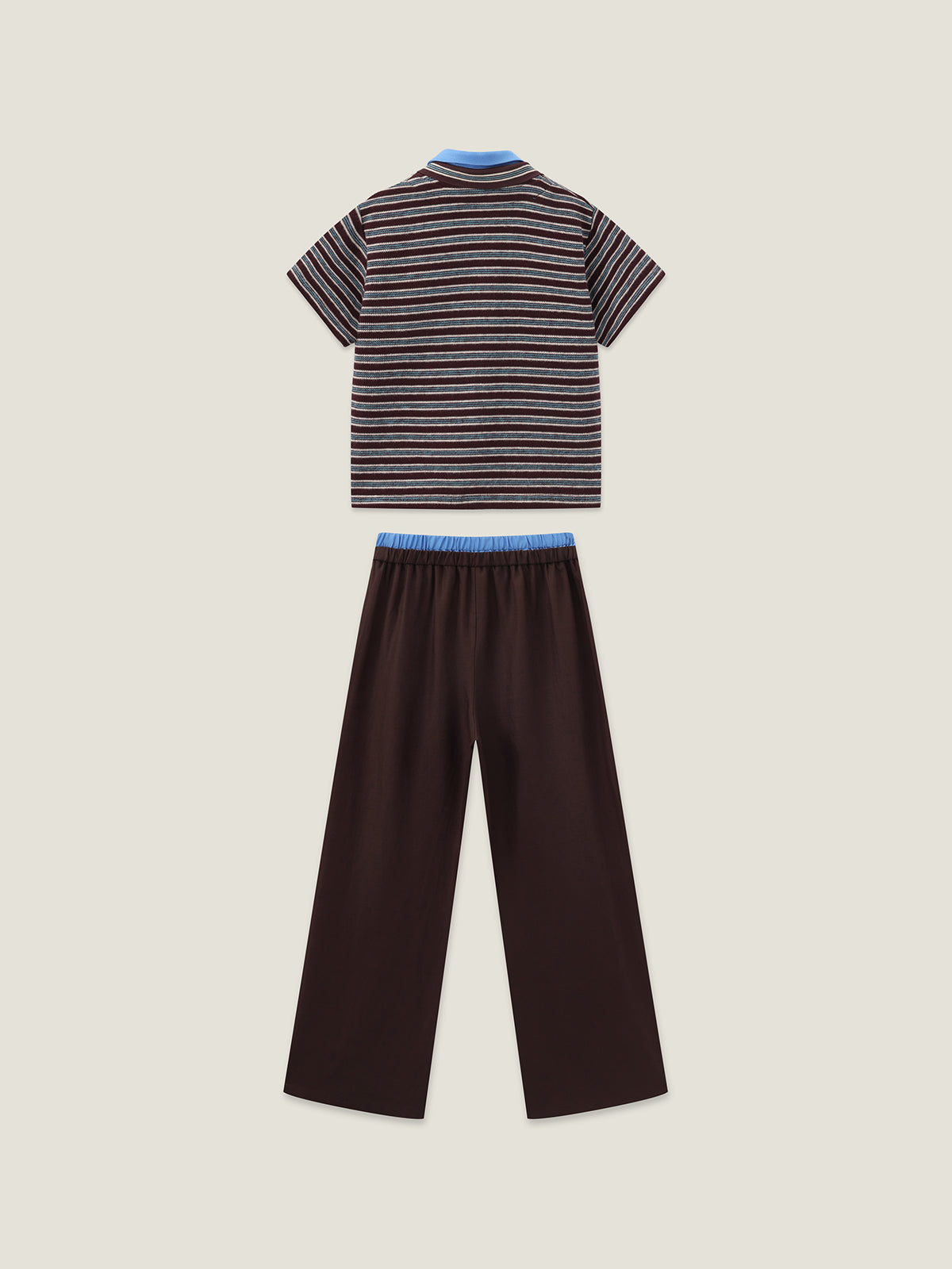 Kins Class Adults’ Striped Tee & Pants Set