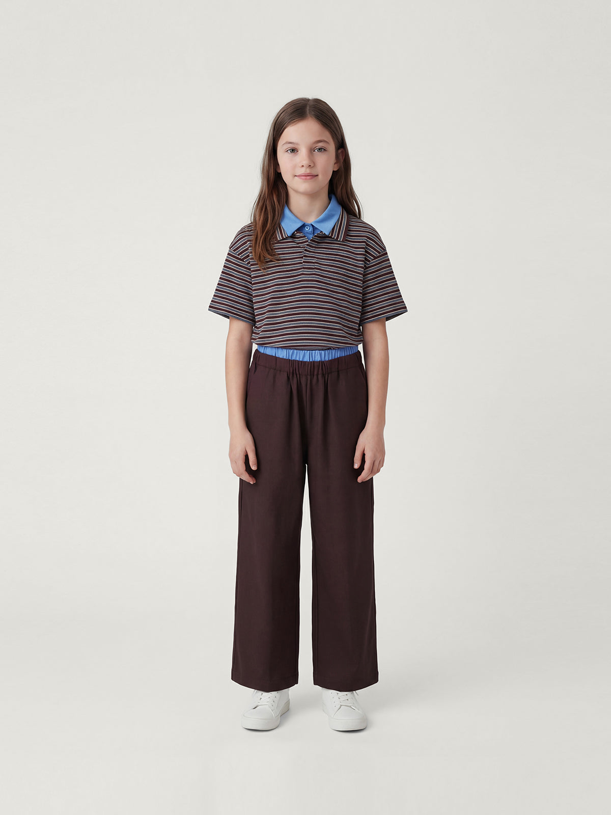 Kins Class Striped Family Polo Shirt & Pants Set